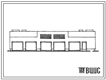 Фасады Типовой проект 503-2-22.13.86 Гараж для индивидуальных автомобилей на 27 машин (для строительства в Эстонской ССР)