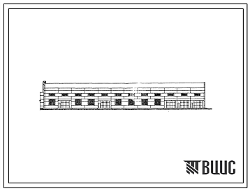 Фасады Типовой проект 503-4-13 Станция технического обслуживания на 400 грузовых автомобилей. Производственный корпус с административно-бытовыми помещениями.