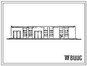Фасады Типовой проект 503-250 Окрасочный участок для станции обслуживания легковых автомобилей на 15 постов.