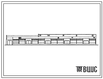 Фасады Типовой проект 503-207 Производственно-складской корпус для грузовой автостанции на 1500 т отправлений в сутки