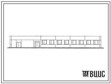 Фасады Типовой проект 506-155.87 Производственное здании склада ГСМ для аэропортов 4-5 классов
