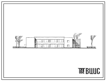 Фасады Типовой проект 506-59 Учебно-технический блок. Тип 2