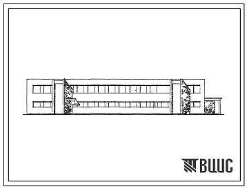 Фасады Типовой проект 506-27 Здание технических служб для аэропортов местных воздушных линий площадью 1000 м.кв. Тип Б.