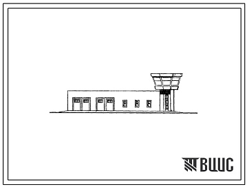 Фасады Типовой проект 506-95 Стартовая аварийно-спасательная станция для аэропортов 2 класса