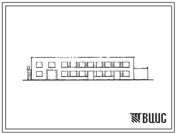 Фасады Типовой проект 506-28  Здание технических служб для аэропортов местных воздушных линий площадью 600 м?. Тип А.