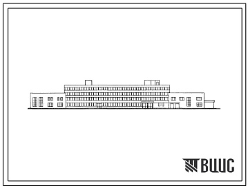 Фасады Типовой проект 506-77 Здание авиационно-технической базы 3 группы (АТБ-3)