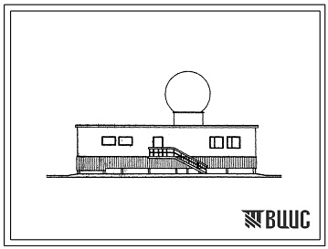 Фасады Типовой проект 506-82 Метеорадиолокационный пункт МРЛ-2. Для строительства в районах Крайнего Севера