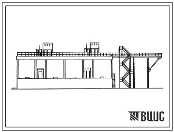 Фасады Типовой проект 812-1-53.84 Отделение приема зерна производительностью 4х50 т/ч с автомобилепогрузчиками У15-УРВС.