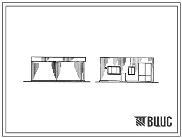 Фасады Типовой проект 812-53 Цех приема и обработки початков кукурузы производительностью 20 т/час для строительства в колхозах и совхозах.