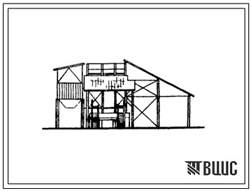 Фасады Типовой проект 812-5  Стационарный открытый зерноочистительно-сушильный цех производительностью 10 т/час с шахтной сушилкой.