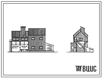 Фасады Типовой проект 812-32 Зерноочистительно-сушильный комплекс КЗС-10Ш с зерносушилкой СЗШ-8,0