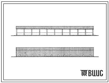 Фасады Типовой проект 812-49 Цех приема и обработки початков кукурузы производительностью 10 т/ч, для строительства в колхозах и совхозах