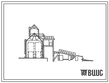 Фасады Типовой проект 812-1-9 Блок основных производственных отделений на 2 линии. Пункт обработки и хранения семенного зерна мощностью 2500-4000 т на 2 линии (для увлажненной зоны)