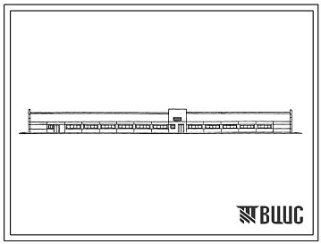 Фасады Типовой проект 802-2-6.83 Свинарник для холостых и супоросных маток на 290 мест и на 14 хряков с пунктом искусственного осеменения
