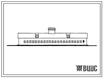 Фасады Типовой проект 802-56 тип 4 Свинарник на 200 легкосупоросных маток. Для строительства в районах с расчетной наружной температурой -10, -20, -30 и -40 0С.