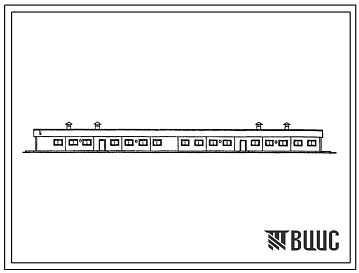 Фасады Типовой проект 802-5-79с.13.88 Свинарник-откормочник на 320 мест. Для Грузинской ССР