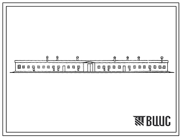 Фасады Типовой проект 802-112 Свинарник-откормочник на 1000 голов.