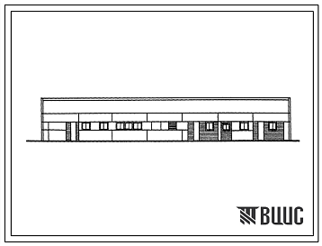 Фасады Типовой проект 802-5-10 Свинарник для выращивания и откорма 100 свиней в год (для подсобных хозяйств предприятий)