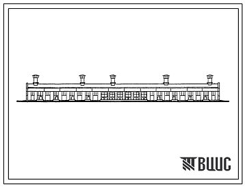 Фасады Типовой проект 02-159-6ж Свинарник откормочник на 3000 голов.