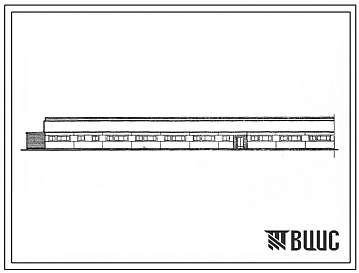 Фасады Типовой проект 802-2-4.83 Свинарник для холостых маток, ремонтных свинок и хряков на 291 место с пунктом искусственного осеменения