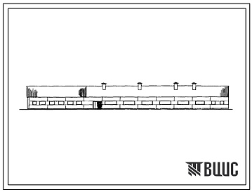 Фасады Типовой проект 802-2-18.13.86 Свинарник для холостых маток. Ремонтных свинок и хряков на 300 мест с пунктом искусственного осеменения (для Латвийской ССР)