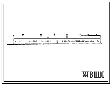 Фасады Типовой проект 802-159 Свинарник для содержания 20 основных, 12 ремонтных хряков и 140 голов племенного молодняка.