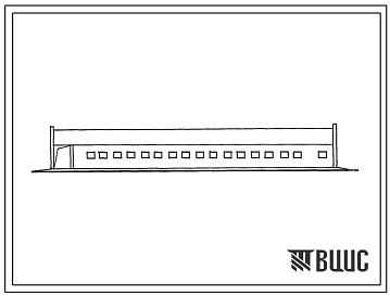 Фасады Типовой проект 802-2-24.86 Свинарник для воспроизводства на 330 мест. Стены кирпичные (для подсобных хозяйств)