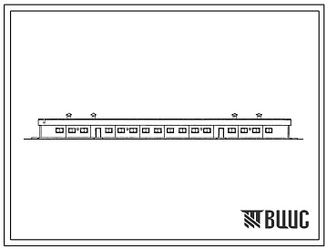 Фасады Типовой проект 802-2-40с.13.88 Свинарник для воспроизводства на 175 мест. Для Грузинской ССР