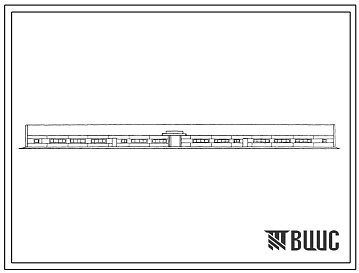 Фасады Типовой проект 802-4-22.12.87 Свинарник для племенного молодняка на 740 мест
