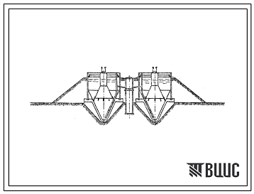 Фасады Типовой проект 802-9-17 Блок вертикальных отстойников для свиных навозных стоков производительностью 1300 м3/сутки