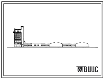 Фасады Типовой проект 802-154 Свиноводческая контрольно-испытательная станция на 1600 голов.