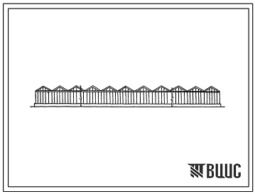 Фасады Типовой проект 810-52 Теплица зимняя блочная почвенная площадью 3 га с рассадным отделением.