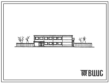 Фасады Типовой проект 810-63 Здание управления тепличного комбината площадью 6 га теплиц