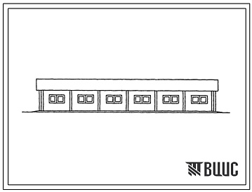 Фасады Типовой проект 803-4-53с.13.87 Овчарня на 450 ремонтных ярок для Бурятской АССР
