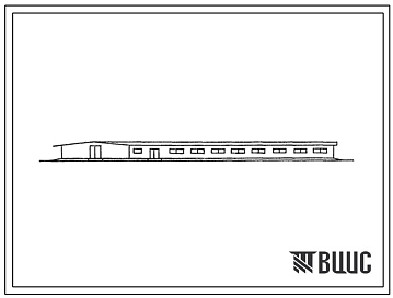 Фасады Типовой проект 803-3-111с.86 Овчарня для ягнения 750 маток каракульских пород (несуший каркас из деревянных элементов, форма Г-образная)