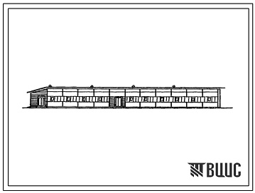 Фасады Типовой проект 803-3-98.86 Овчарня для ранневесеннего ягнения на 1000 каракульских маток (форма Г-образная, стены панельные)