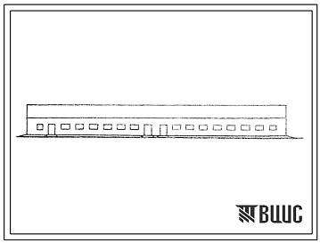 Фасады Типовой проект 803-4-36с.85 Овчарня на 700 голов ремонтного молодняка, 450 валухов и 50 баранов.