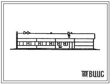 Фасады Типовой проект 803-9-27.84 Здание подсобно-вспомогательного назначения для овцеферм на 5-9 тыс.маток (стены панельные).