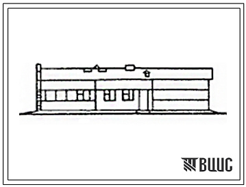 Фасады Типовой проект 803-9-25.84 Здание подсобно-вспомогательного назначения для овцеферм с поголовьем до 5 тыс. маток (стены панельные).