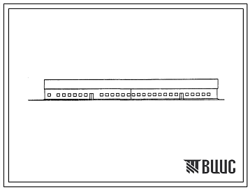 Фасады Типовой проект 803-3-81с.86 Овчарня для ягнения на 800 маток (с используемым чердаком, сейсмичность 7, 8 баллов)