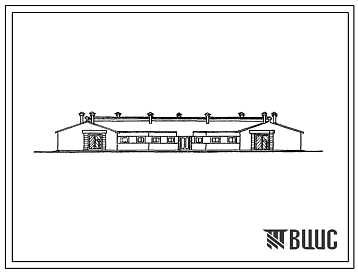 Фасады Типовой проект 803-86/74 Овчарня на 1200 голов молодняка. Стены из керамзитобетонных панелей, торцевые из кирпича