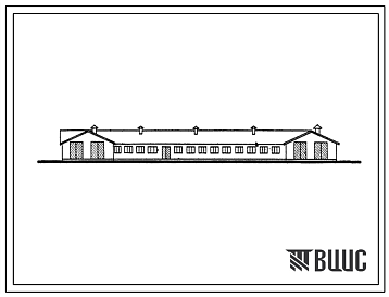 Фасады Типовой проект 803-51 Овчарня на 800 маток зимнего ягнения.