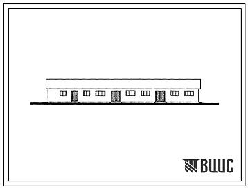 Фасады Типовой проект 803-57 Овчарня на 100 баранов.