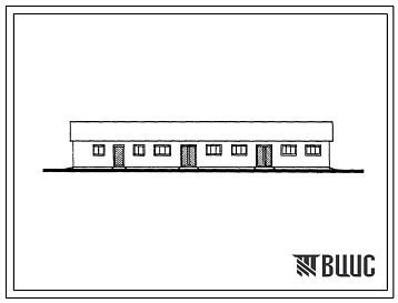 Фасады Типовой проект 803-57 Овчарня на 100 баранов.