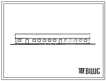 Фасады Типовой проект 803-63 Овчарня на 400 овцематок весеннего ягнения (стены кирпичные с неполным железобетонным каркасом).