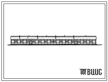Фасады Типовой проект 803-192с Овчарня на 1000 голов каракульских овцематок с ягнятами. Для строительства в районах сейсмичностью 7 и 8 баллов