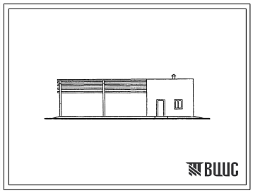 Фасады Типовой проект 803-196с Пункт доения каракульских овец. Для строительства в районах сейсмичностью 7 и 8 баллов