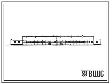 Фасады Типовой проект 803-161/79 Овчарня для ягнения на 1000 маток (в индустриальных конструкциях серии 1.800-1).