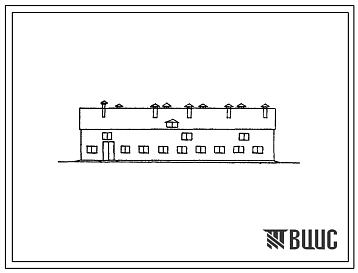 Фасады Типовой проект 803-158 Овчарня на 550 голов ремонтного молодняка и 50 баранов (для горных районов УССР).