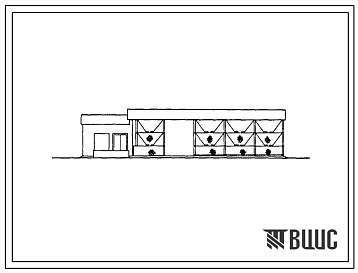 Фасады Типовой проект 803-6-4.86 Кормоприготовительный цех для овец по производству полнорационных смесей производительностью 8 т/ч